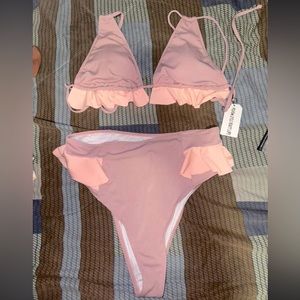 Amazon Bikini- Mauve & Pink - Size XL- New with tags